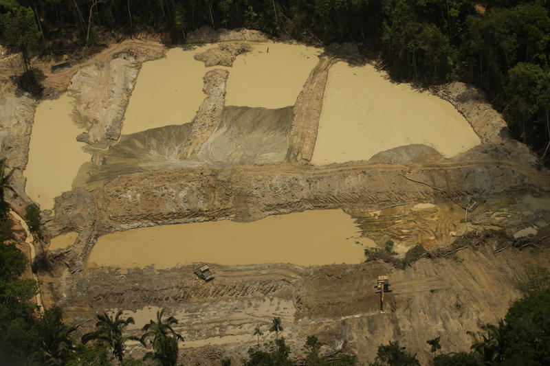 Cenas de um garimpo ilegal na Terra Indígena Munduruku, no Pará, em setembro de 2019