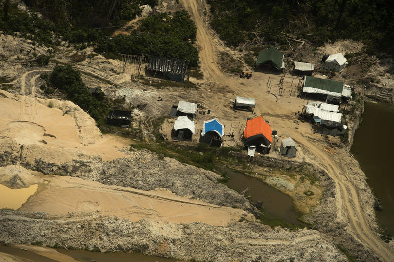 Cenas de um garimpo ilegal na Terra Indígena Munduruku, no Pará, em setembro de 2019