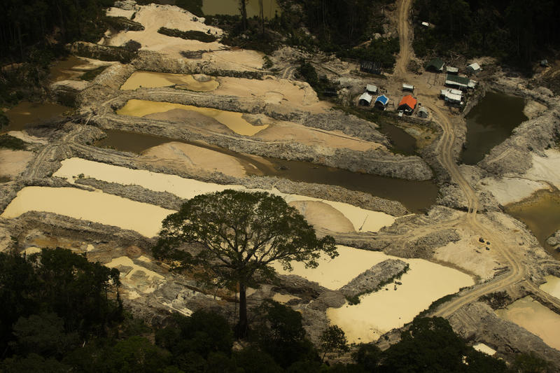 Cenas de um garimpo ilegal na Terra Indígena Munduruku, no Pará, em setembro de 2019