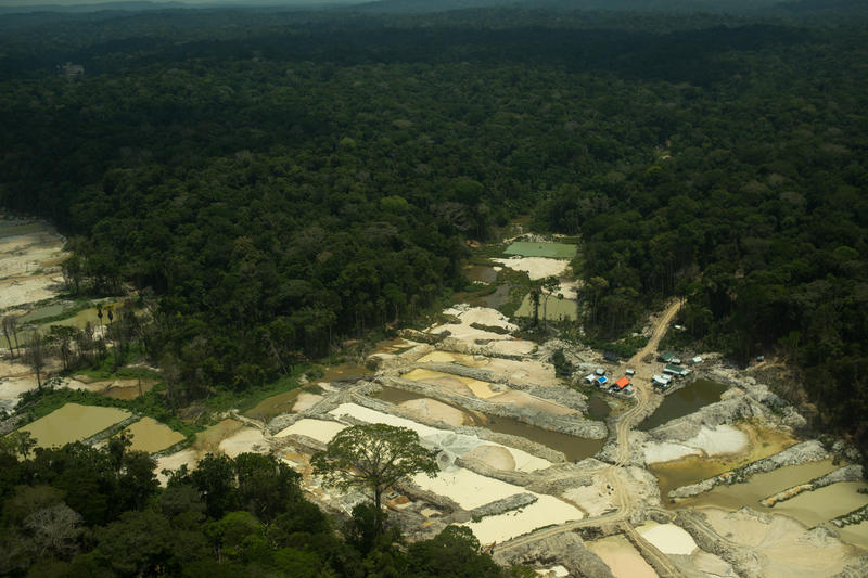 Cenas de um garimpo ilegal na Terra Indígena Munduruku, no Pará, em setembro de 2019