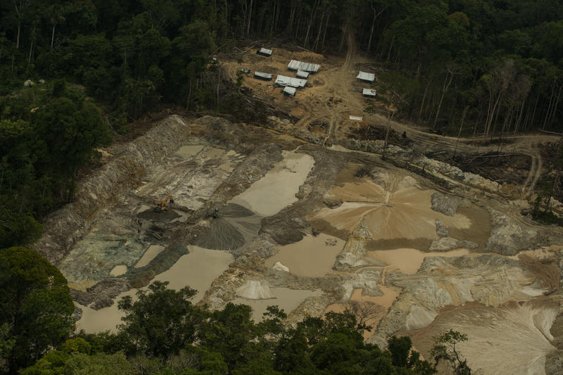 Cenas de um garimpo ilegal na Terra Indígena Munduruku, no Pará, em setembro de 2019