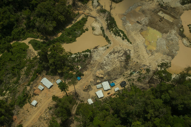 Cenas de um garimpo ilegal na Terra Indígena Munduruku, no Pará, em setembro de 2019