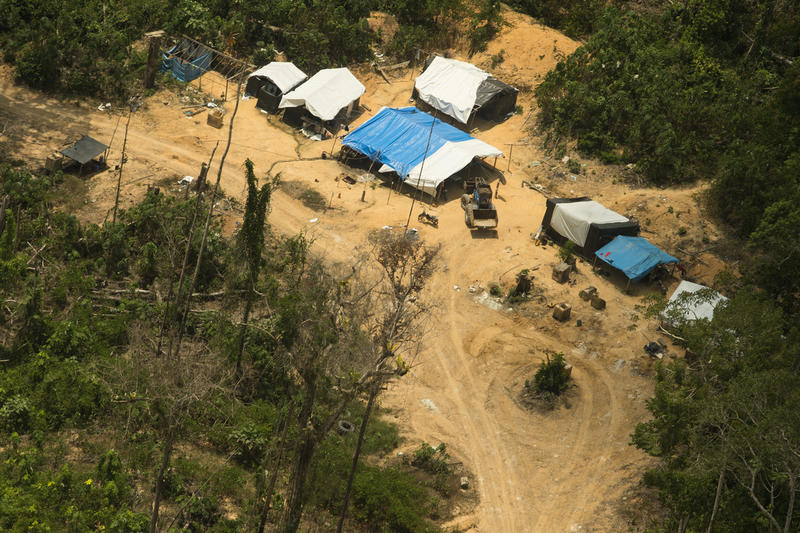 Cenas de um garimpo ilegal na Terra Indígena Munduruku, no Pará, em setembro de 2019