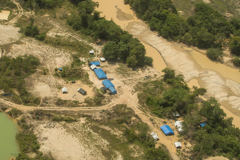 Cenas de um garimpo ilegal na Terra Indígena Munduruku, no Pará, em setembro de 2019
