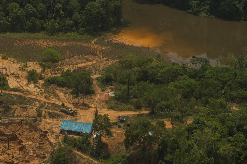 Cenas de um garimpo ilegal na Terra Indígena Munduruku, no Pará, em setembro de 2019