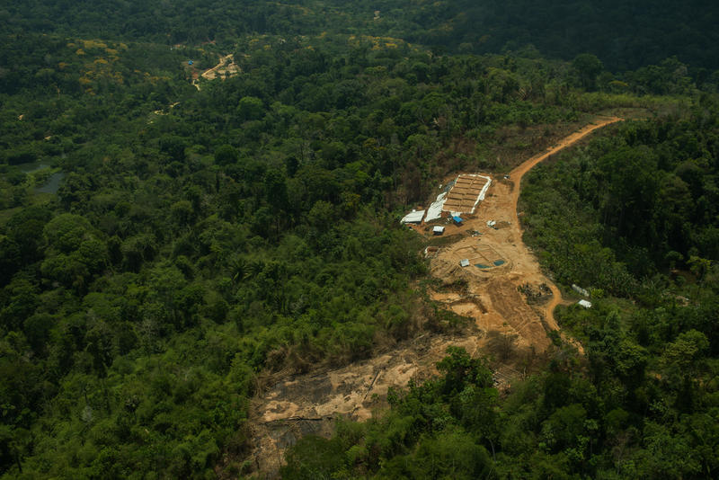 Cenas de um garimpo ilegal na Terra Indígena Munduruku, no Pará, em setembro de 2019