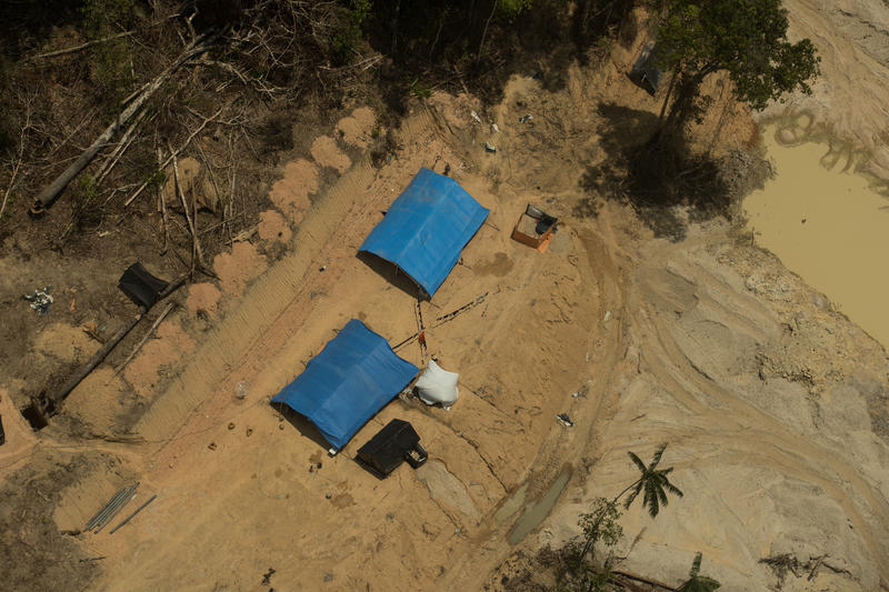 Cenas de um garimpo ilegal na Terra Indígena Munduruku, no Pará, em setembro de 2019