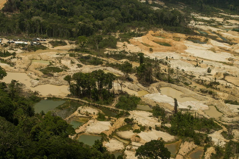 Cenas de um garimpo ilegal na Terra Indígena Munduruku, no Pará, em setembro de 2019