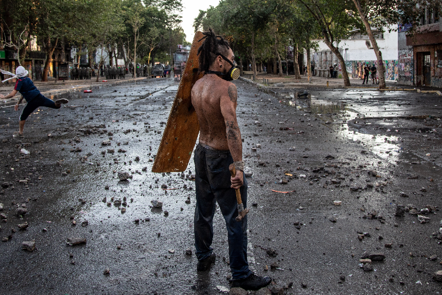 Protesto no Chile