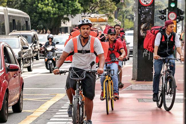 ENTREGADOR-APLICATIVO TRABALHO PESADO - Ciclistas a serviço de aplicativos de entrega: reforço no orçamento