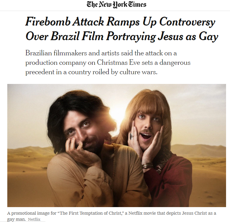 Imprensa internacional repercute ataque à produtora do Porta dos Fundos