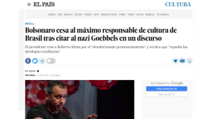 El País Roberto Alvim Nazismo