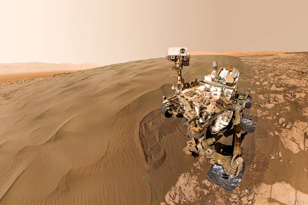 Curiosity Self-Portrait at ‘Big Sky’ Drilling Site A sonda 'Curiosity'