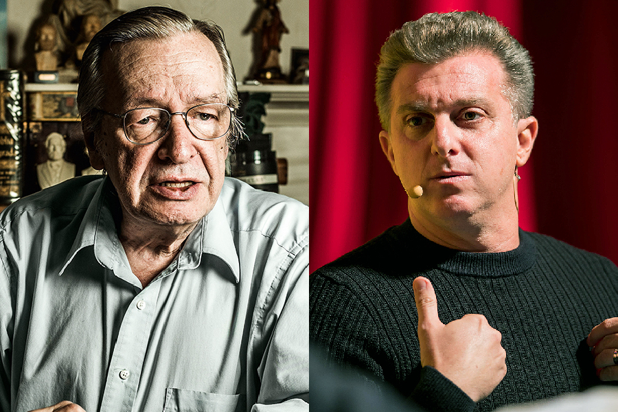 Olavo de Carvalho e Luciano Huck