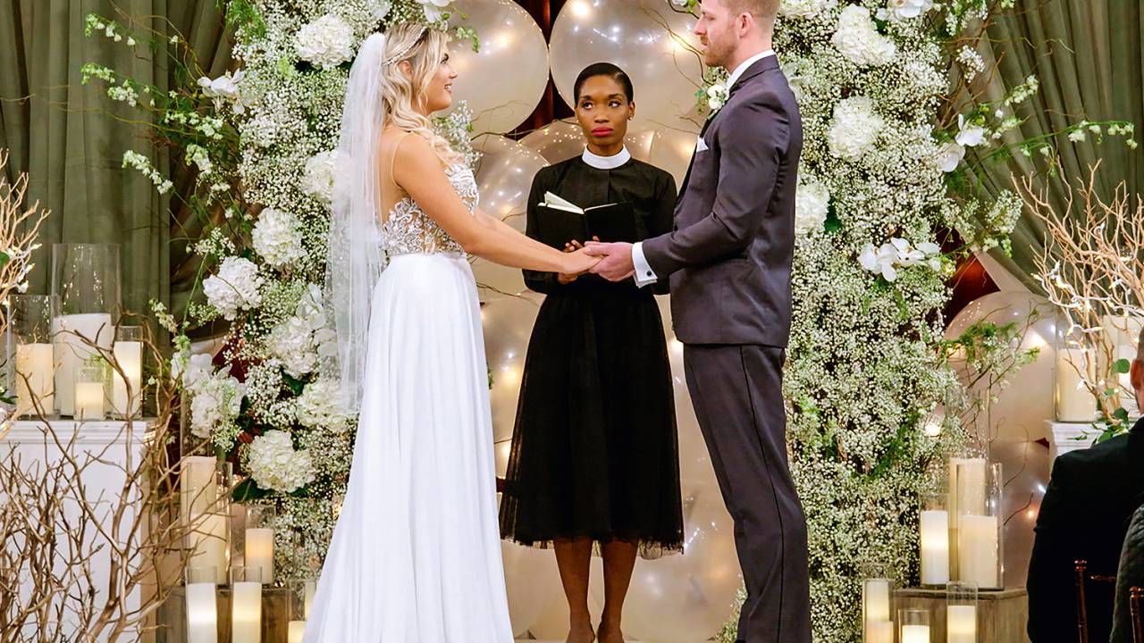 SIM OU NÃO? - Giannina e Damian em Casamento às Cegas: a decisão final acontece no altar, diante de familiares