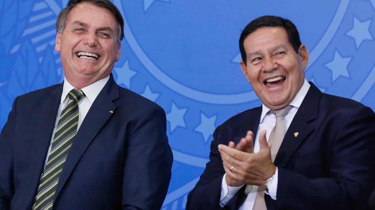 Jair Bolsonaro e Hamilton Mourão