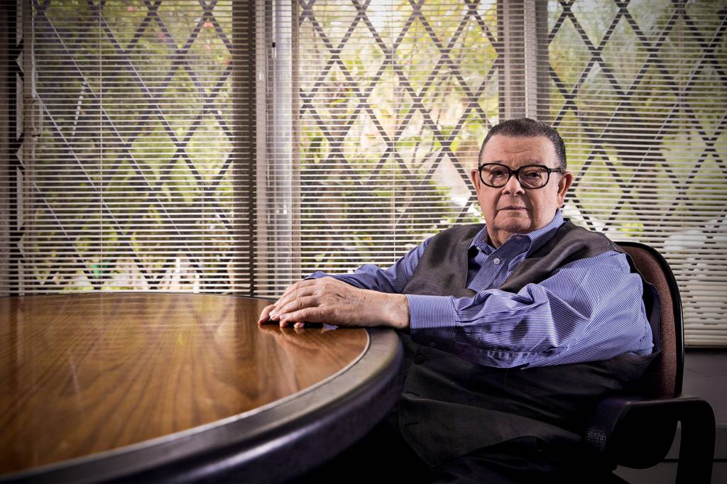 Retrato do ex-ministro, o economista Delfim Netto Delfim Netto