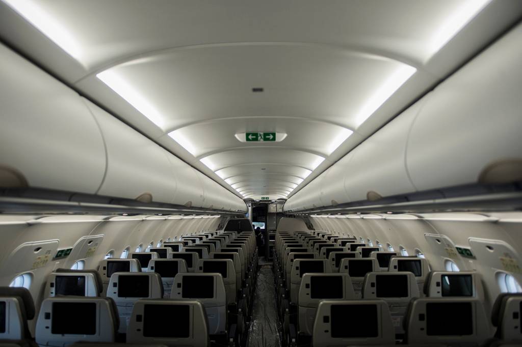 Hangar de manutenção da companhia Azul Linhas Aéreas, localizado no Aeroporto de Viracopos, em Campinas