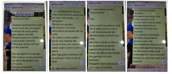 Mensagens trocadas entre dois dos filhos presos foram sincronizadas no iPad do pastor Anderson do Carmo; ele não acreditou na conspiração para executá-lo Mensagens trocadas entre dois dos filhos presos foram sincronizadas no iPad do pastor Anderson do Carmo; ele não acreditou na conspiração para executá-lo