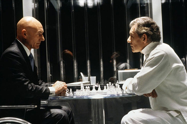 prof xavier e magneto Professor Xavier (Patrick Stewart) e Magneto (Ian McKellen) em cena de 'X-Men'