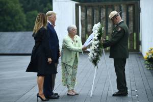 Trump and election rival Biden attend 9/11 commemorations