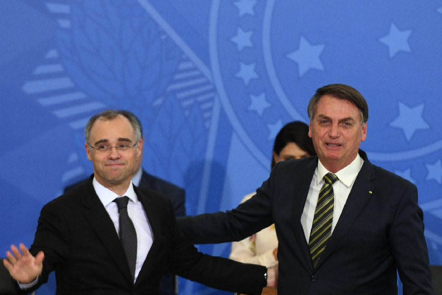 André Mendonça e Jair Bolsonaro