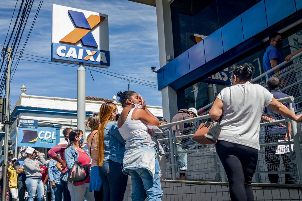 Bank Queues During The Covid-19 Pandemic In Brazil Bank Queues During The Covid-19 Pandemic In Brazil