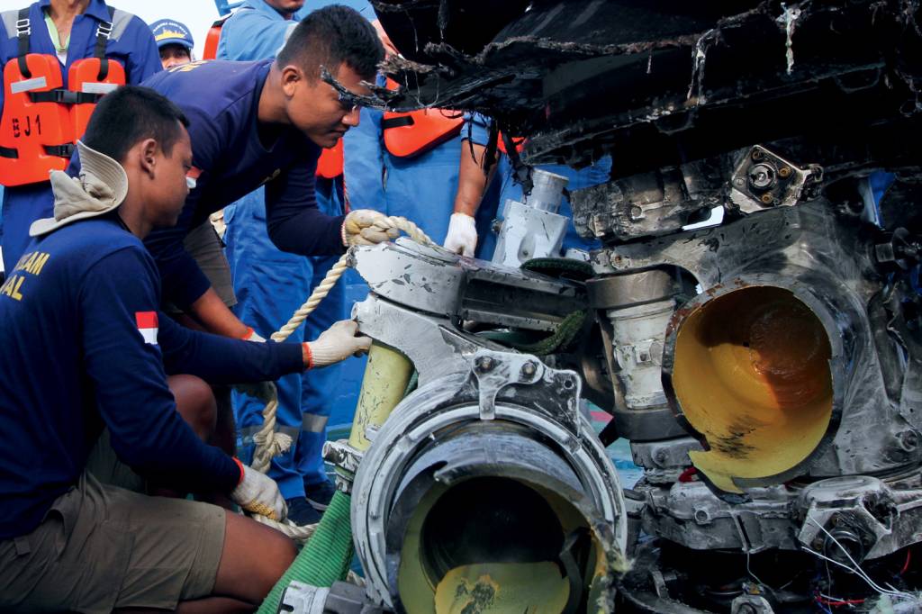 The joint SAR team found the Lion Air JT 610 wheels The joint SAR team found the Lion Air JT 610 wheels