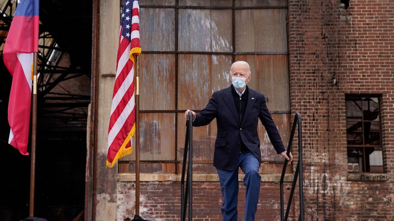 Presidente eleito dos EUA, Joe Biden, durante evento em Atlanta, Geórgia. 15/12/2020
