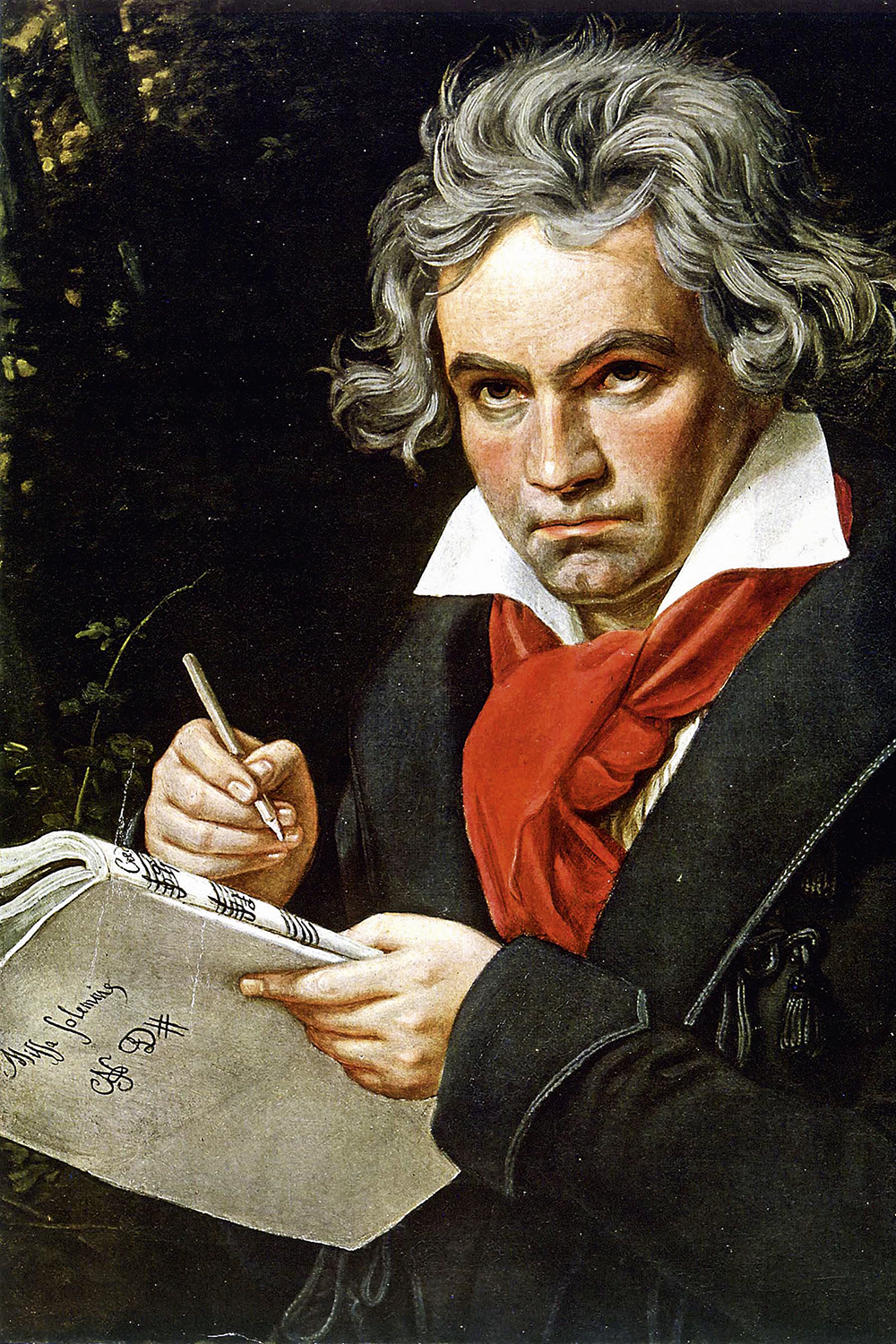 LUDWIG-VAN-BEETHOVEN.jpg2 GIGANTE DA MÚSICA - Beethoven em retrato de 1820 do pintor Karl Stieler: a imagem mais famosa do mestre alemão -