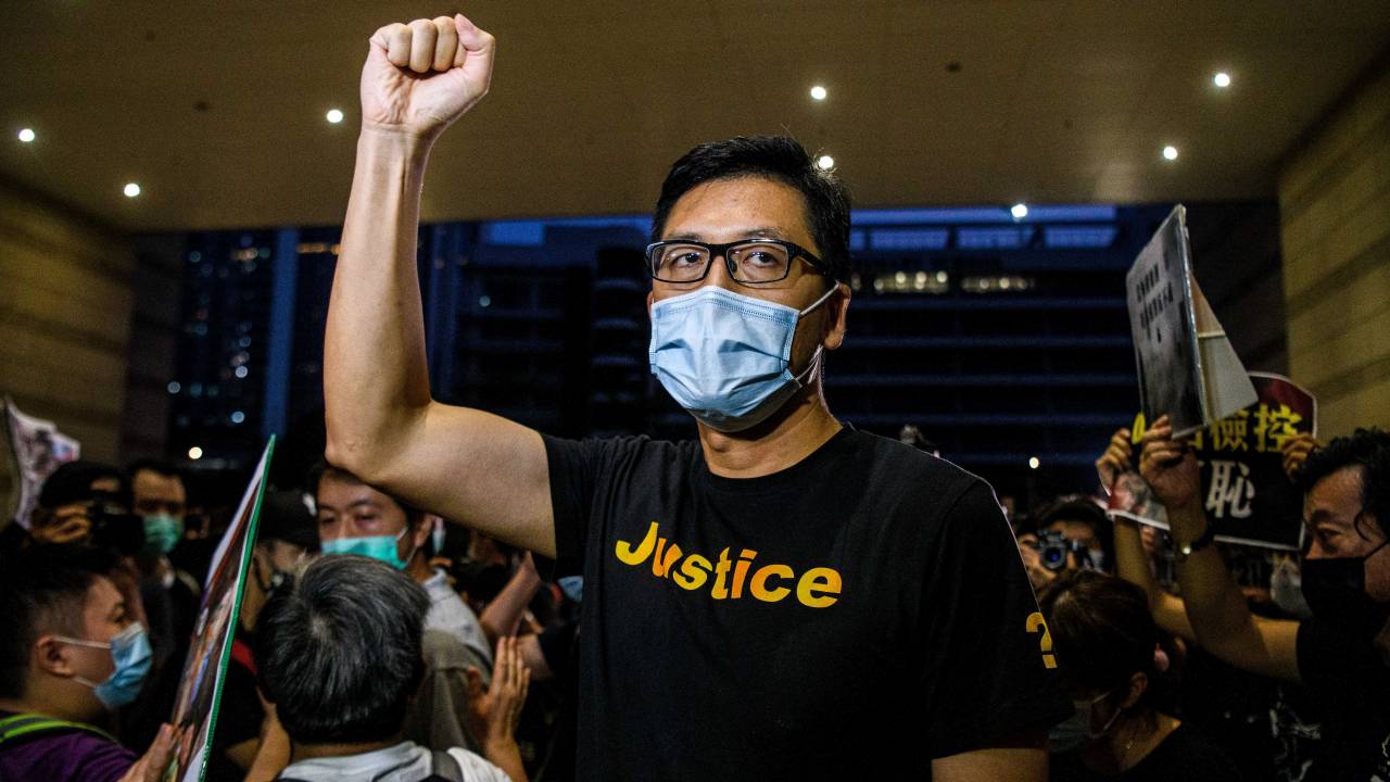 Parlamentar pró-democracia Lam Cheuk-ting. 27/08/2020