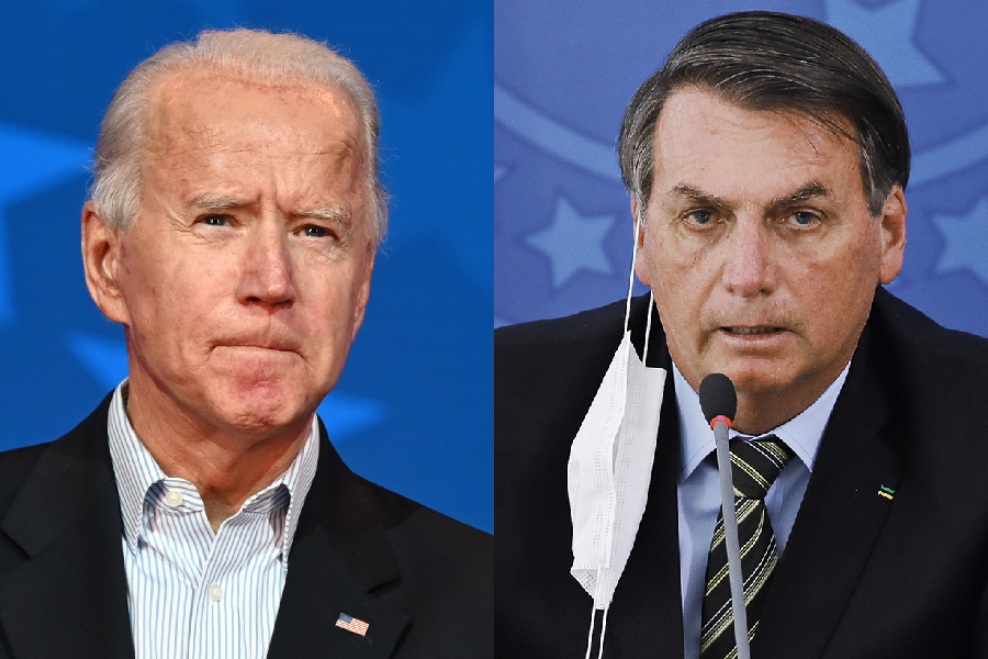 Joe Biden e Jair Bolsonaro