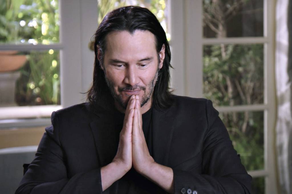 KEANU-REEVES—INSTAGRAM-@KC_REEVES-01-2021.jpg ZEN - Reeves: o ator doa boa parte de seu cachê e associa stress à preocupação com o dinheiro -