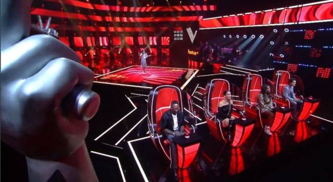 chamada-thevoice- Os jurados durante o 'The Voice +' -