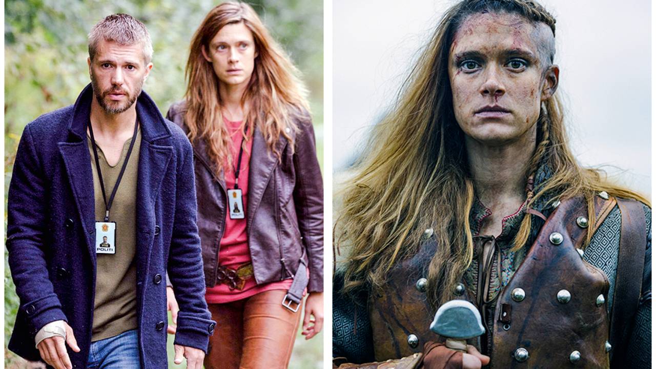 ADAPTAÇÃO O detetive Lars e sua nova parceira, a ex-guerreira viking Alfhildr (no detalhe): choque cultural -
