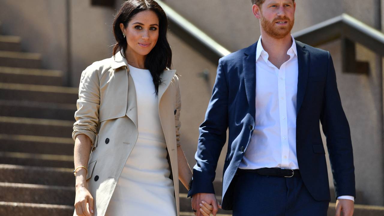 Duque e duquesa de Sussex, Harry e Meghan Markle, durante visita a Sydney. 16/10/2018