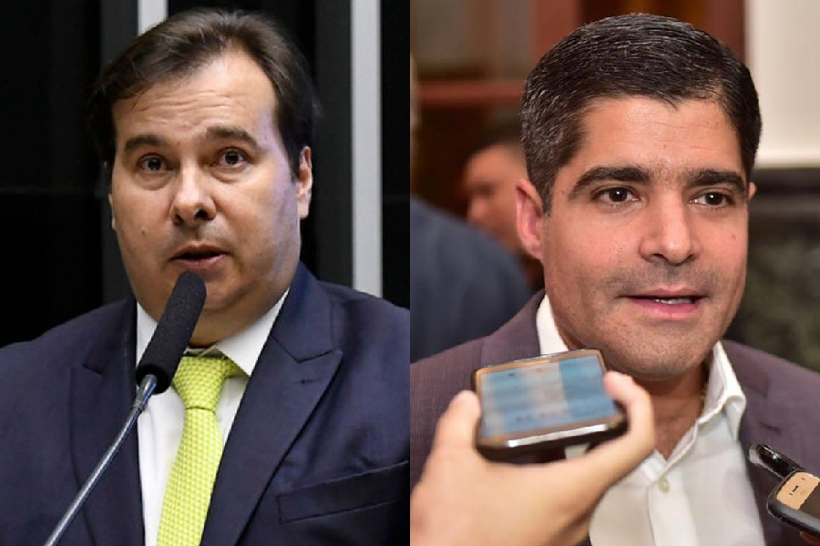 Rodrigo Maia e ACM Neto