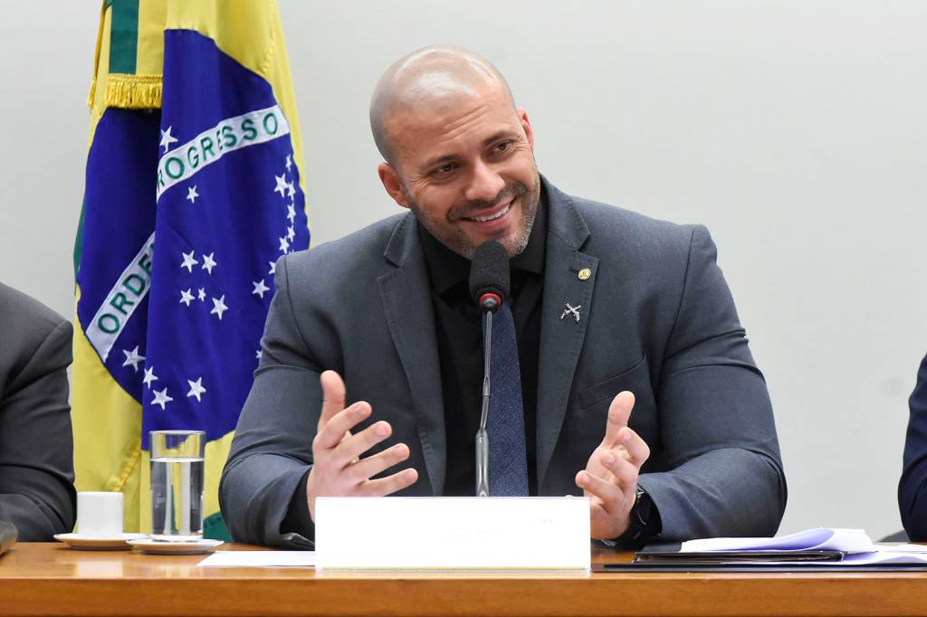 O deputado federal Daniel Silveira -