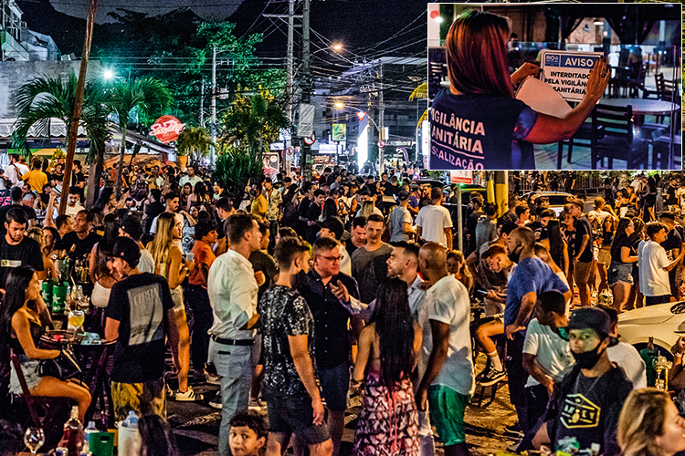 veja_photo.alexferro.com.br.19022021-9225-Pano.jpg CRIME E CASTIGO - Noite carioca: na sexta-feira 19, a prefeitura multou bares por muvuca na calçada e interditou uma festa -