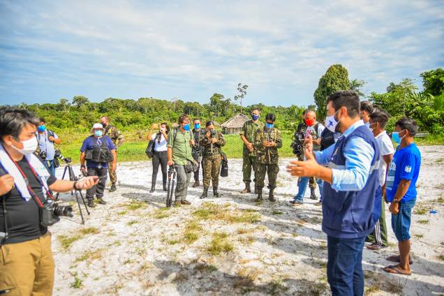 Vacinação contra a Covid-19 em tribos indígenas na Amazônia - Vacinação contra a Covid-19 em tribos indígenas na Amazônia -