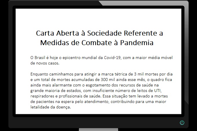 O que o manifesto dos banqueiros e economistas sobre a pandemia não diz