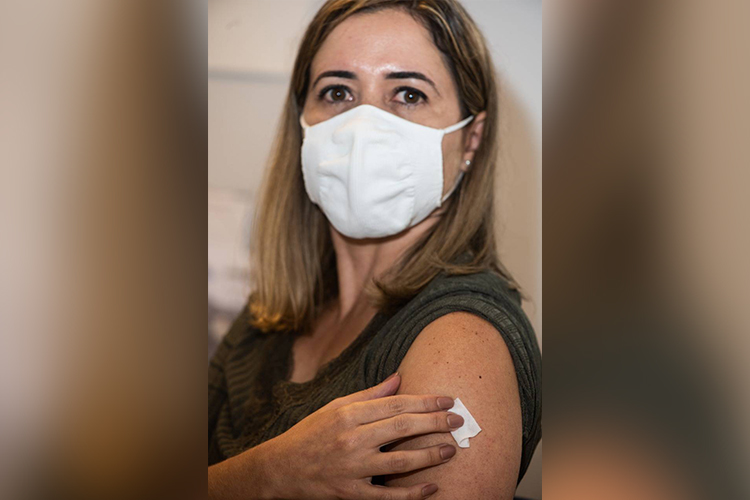 Laryssa Borges, voluntária da vacina da Janssen -