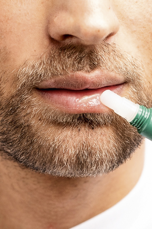 SHAKE-UP-COSMETICS—INSTAGRAM-@MENWEARSHAKEUP-30-2021.jpg LÁBIOS QUE BEIJEI - O bálsamo labial da britânica Shakeup concede brilho e aumenta o volume, além de ter fator protetor contra os raios ultravioleta -