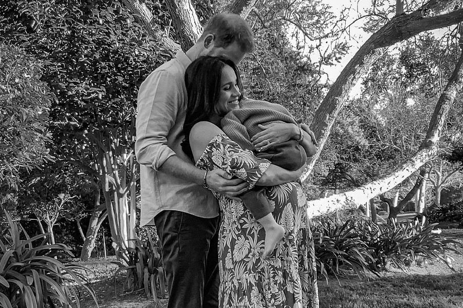 Harry, Meghan e filho