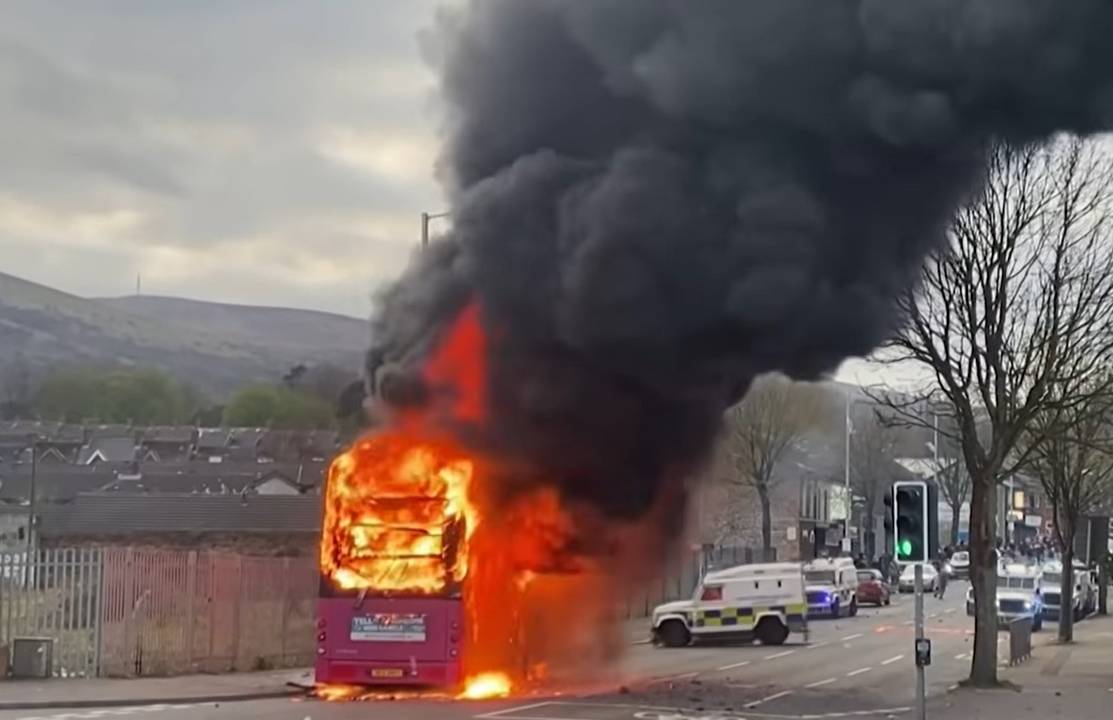 Protesto Em Belfast, capital da Irlanda do Norte