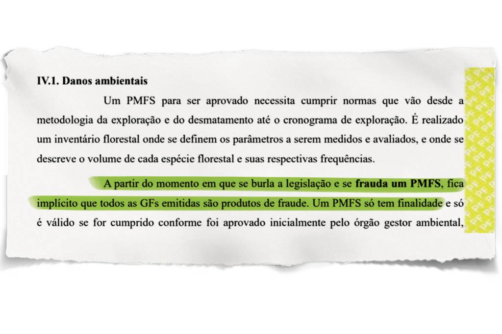 rasgado_05_mais_certinho PROCESSO - Trecho do inquérito da PF: “GFs (guias florestais) são produtos de fraude” -