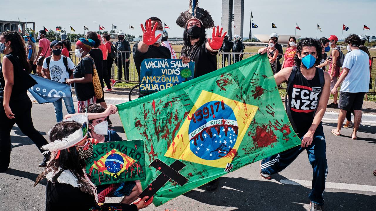 Anti-Bolsonaro Rallies As President Faces Probe For Mismanagement Of Pandemic