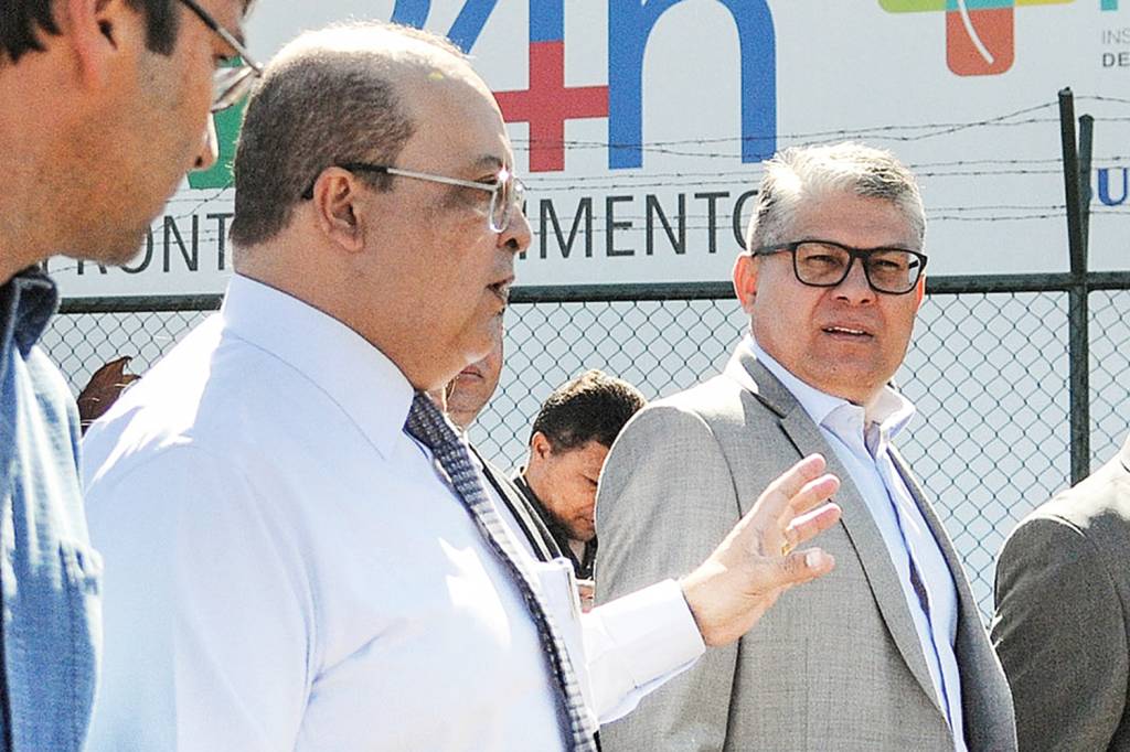 IBANEIS ROCHA-FRANCISCO ARAUJO-DF 02.jpg EM BRASÍLIA - Ibaneis diz que conheceu Araújo no Ministério da Saúde -