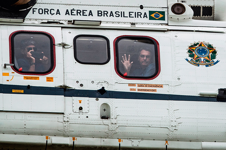 Manifestación a favor del Gobierno de Bolsonaro en Brasilia VISTORIA - Bolsonaro no ar: de olho na manifestação pró-governo em Brasília -