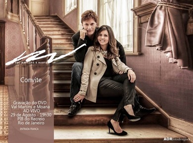 Folheto de show de Moana Martins